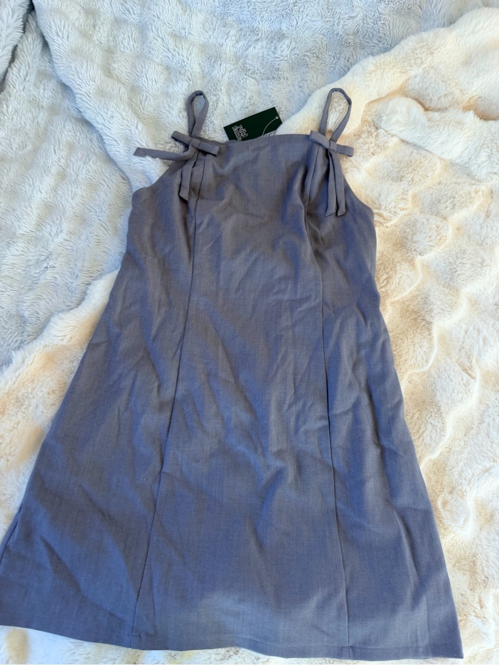 Wild fable gray Tie-Shoulder Sundress size 6 nwt